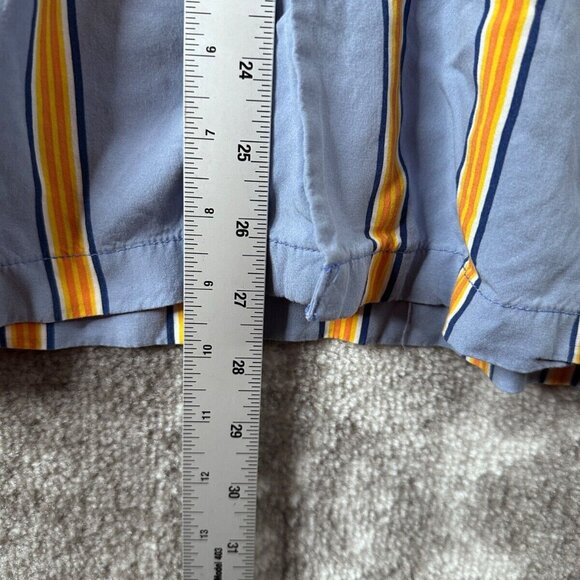 Urban Outfitters Shirt Medium Mens But Yellow Strip Button Short Sleeve Relaxed - Picture 5 of 8